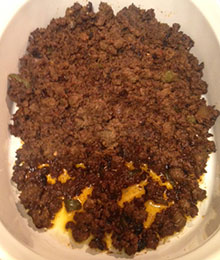 Queso Dip Meat Layer